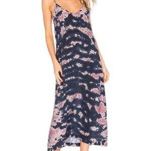 Tie dye Lacausa maxi Alma slip dress